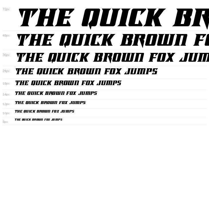 Lifeforce Italic Waterfall