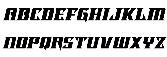 Lifeforce Italic Font LOWERCASE