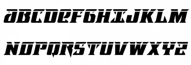 Lifeforce Laser Italic 字体 大写