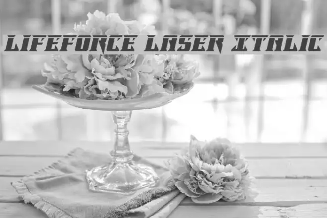 Lifeforce Laser Italic Example 3