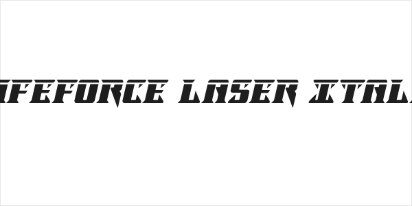 Lifeforce Laser Italic Logo