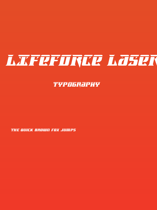 Lifeforce Laser Italic Poster