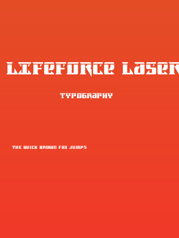 Lifeforce Laser Poster