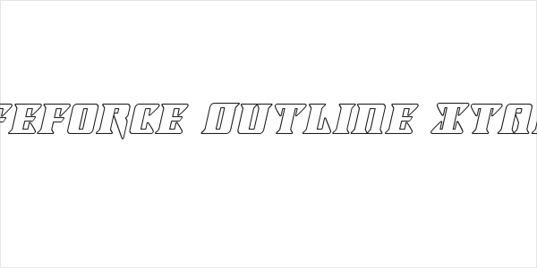 Lifeforce Outline Italic Logo