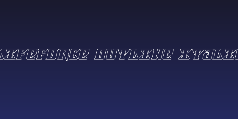 Lifeforce Outline Italic Social Header