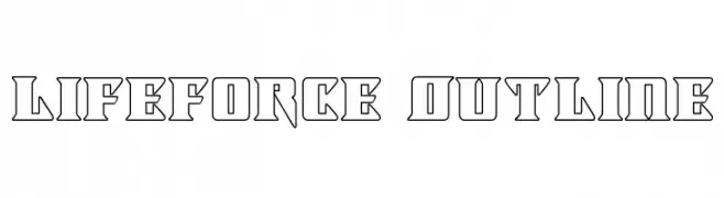 Lifeforce Outline  免费字体下载