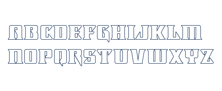 Lifeforce Outline Lowercase