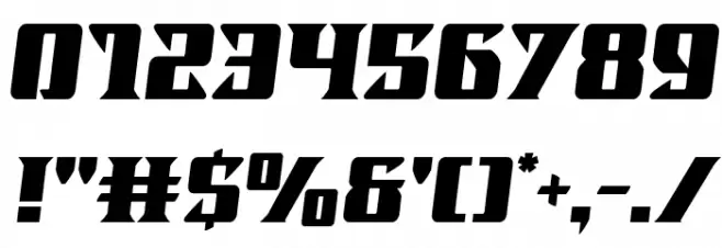 Lifeforce Semi-Italic Font OTHER CHARS