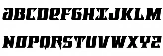 Lifeforce Semi-Italic 字体 大写