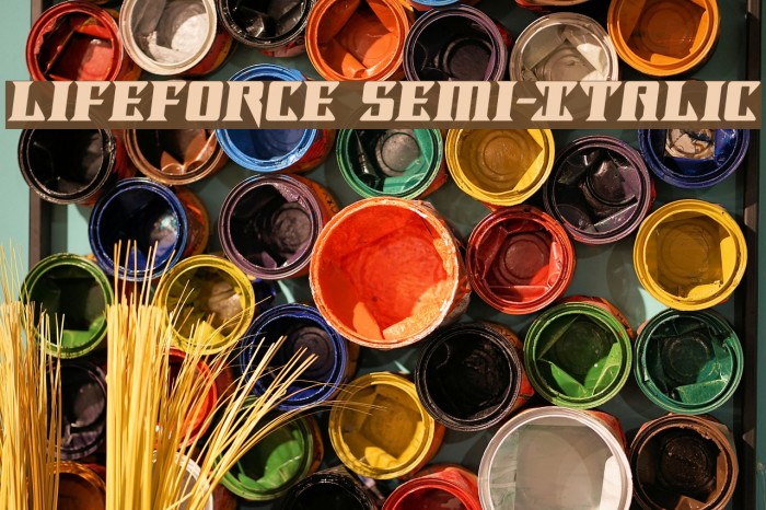Lifeforce Semi-Italic Example 2
