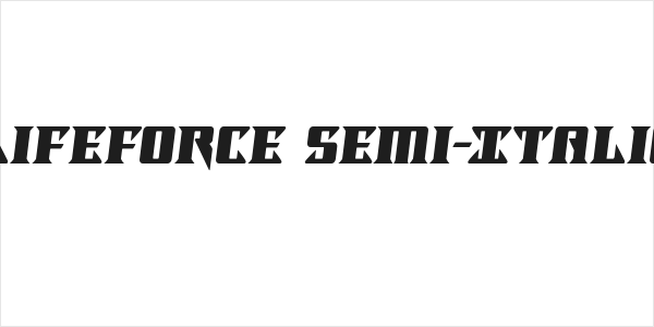 Lifeforce Semi-Italic Logo