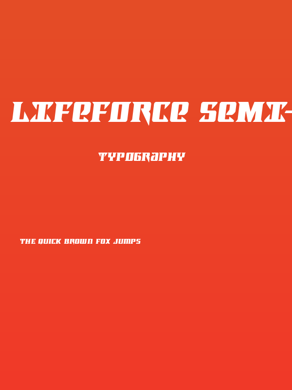 Lifeforce Semi-Italic Poster
