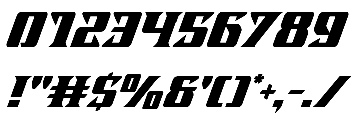 Lifeforce Super-Italic Font OTHER CHARS