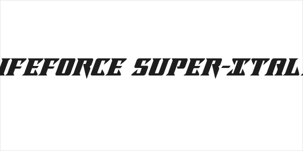 Lifeforce Super-Italic Logo