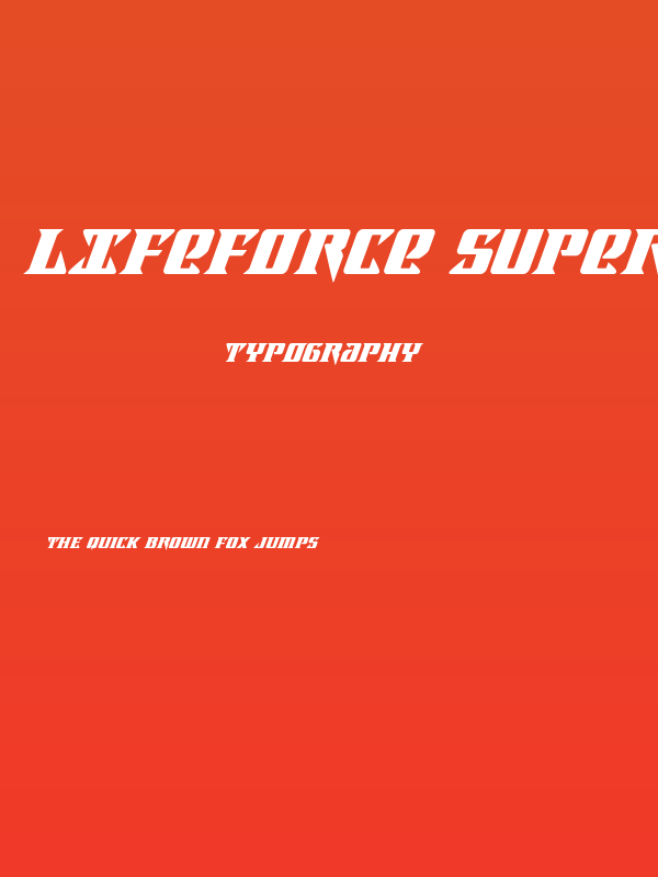 Lifeforce Super-Italic Poster