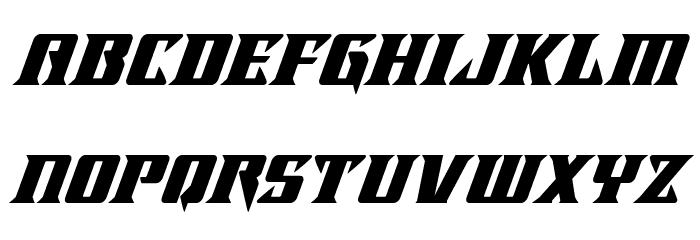 Lifeforce Super-Italic Font LOWERCASE
