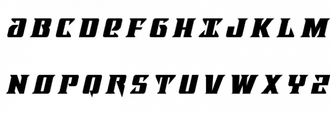 Lifeforce Title Italic फ़ॉन्ट अपरकेस