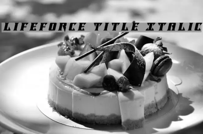 Lifeforce Title Italic Example 1