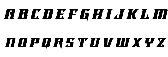 Lifeforce Title Italic Font LOWERCASE