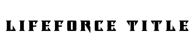 Lifeforce Title  baixar fontes gratis