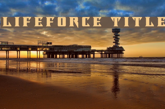 Lifeforce Title Font examples