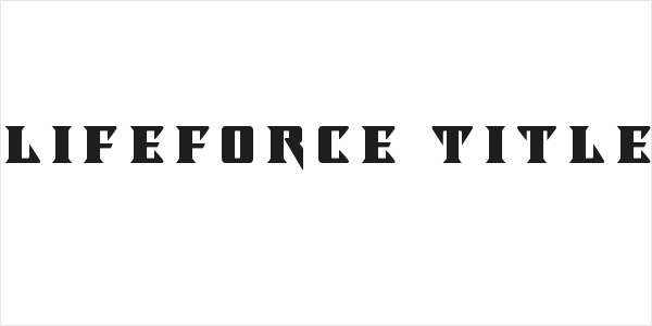 Lifeforce Title Logo