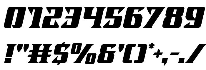 LifeforceItalic Font OTHER CHARS