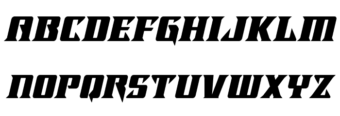 LifeforceItalic Font LOWERCASE