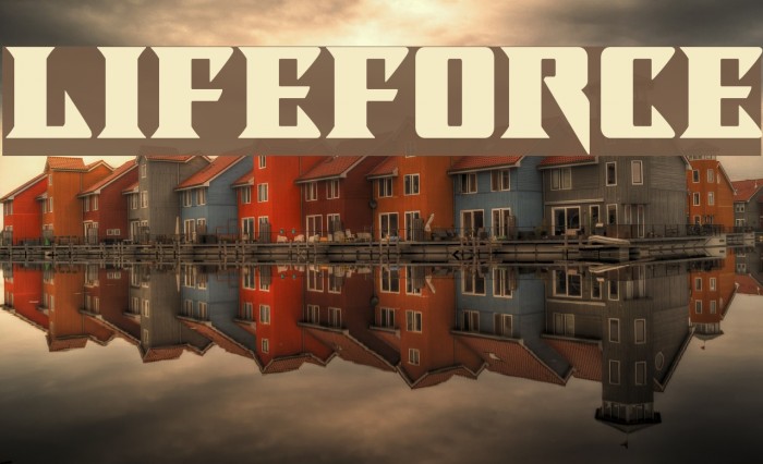Lifeforce Font examples