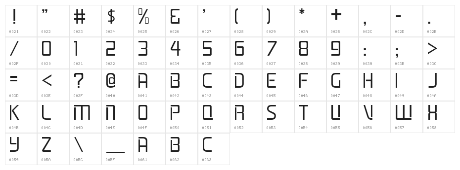 Lifeline JL Character Map