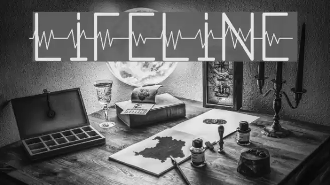 Lifeline Font examples