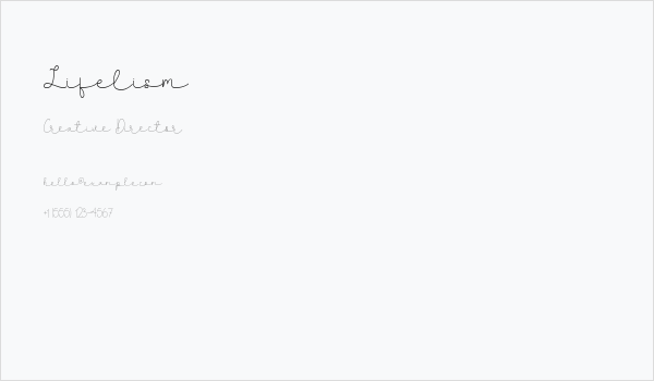 Lifelism Business Card