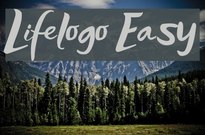 Lifelogo Easy Font examples