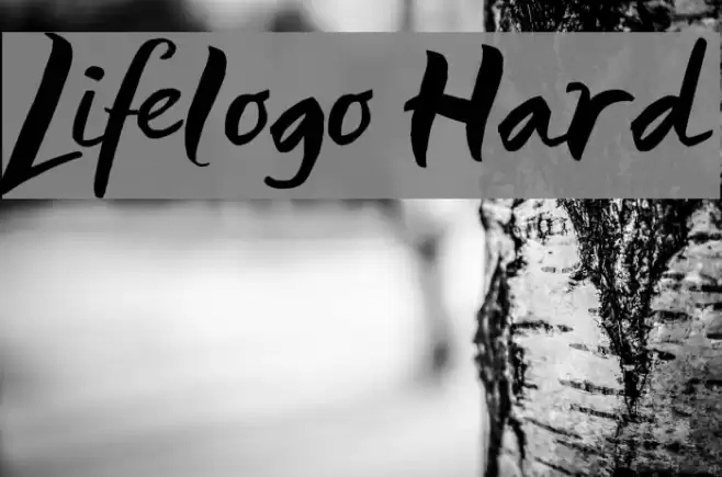 Lifelogo Hard Font examples
