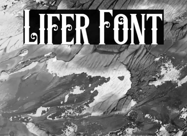 Lifer Font examples