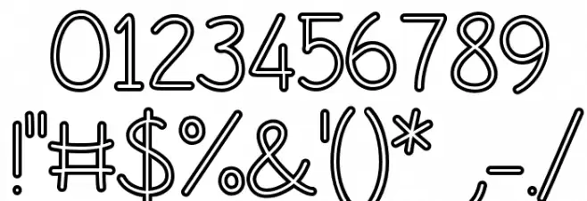 Life's A Beach Hollow Font OTHER CHARS