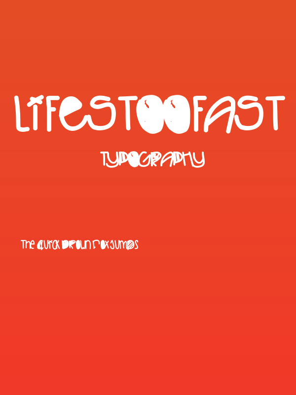 LifesTooFast Poster