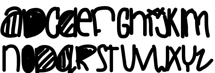 LifesTooFast Font LOWERCASE