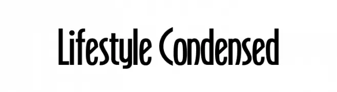 Lifestyle Condensed  Frei Schriftart Herunterladen