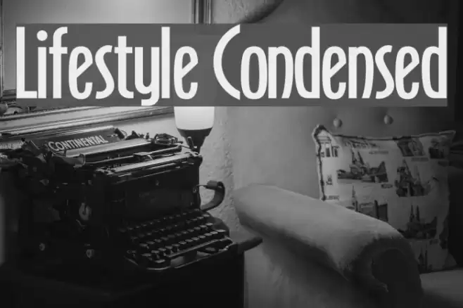Lifestyle Condensed Font examples