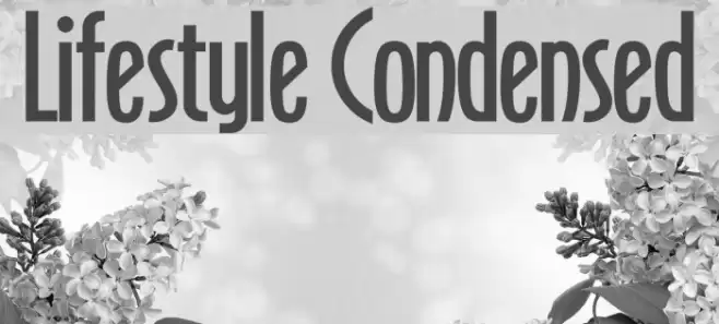 Lifestyle Condensed Font examples