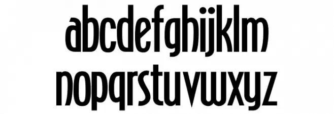 Lifestyle Condensed फ़ॉन्ट लोअरकेस