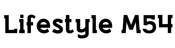 Lifestyle M54  Скачать бесплатные шрифты