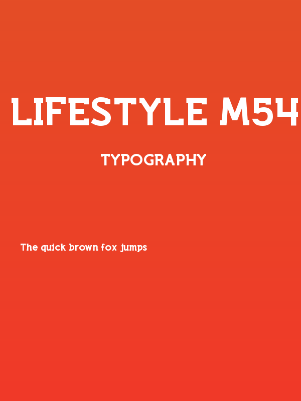Lifestyle M54 Poster