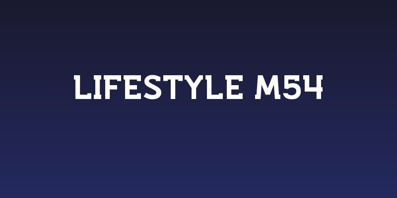 Lifestyle M54 Social Header
