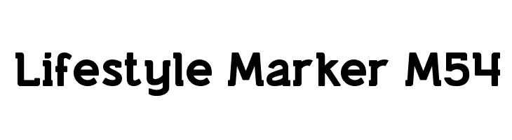 Lifestyle Marker M54  नि: शुल्क फ़ॉन्ट्स डाउनलोड