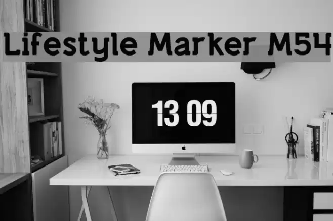 Lifestyle Marker M54 Font examples