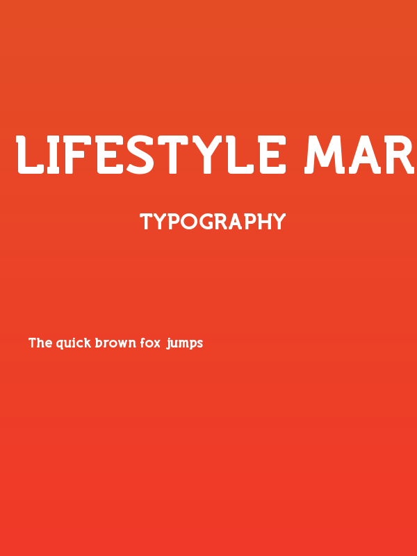 Lifestyle Marker M54 Poster