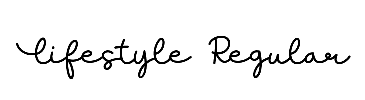 Lifestyle Regular  免费字体下载