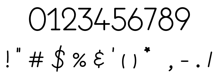 Lifestyle Regular Font OTHER CHARS